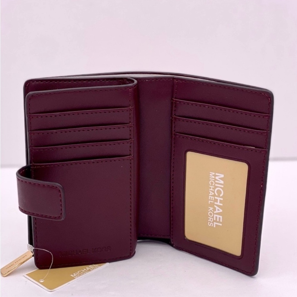 Michael Kors Jet Set Medium Two-Tone Logo Wallet - Picture 3 of 11